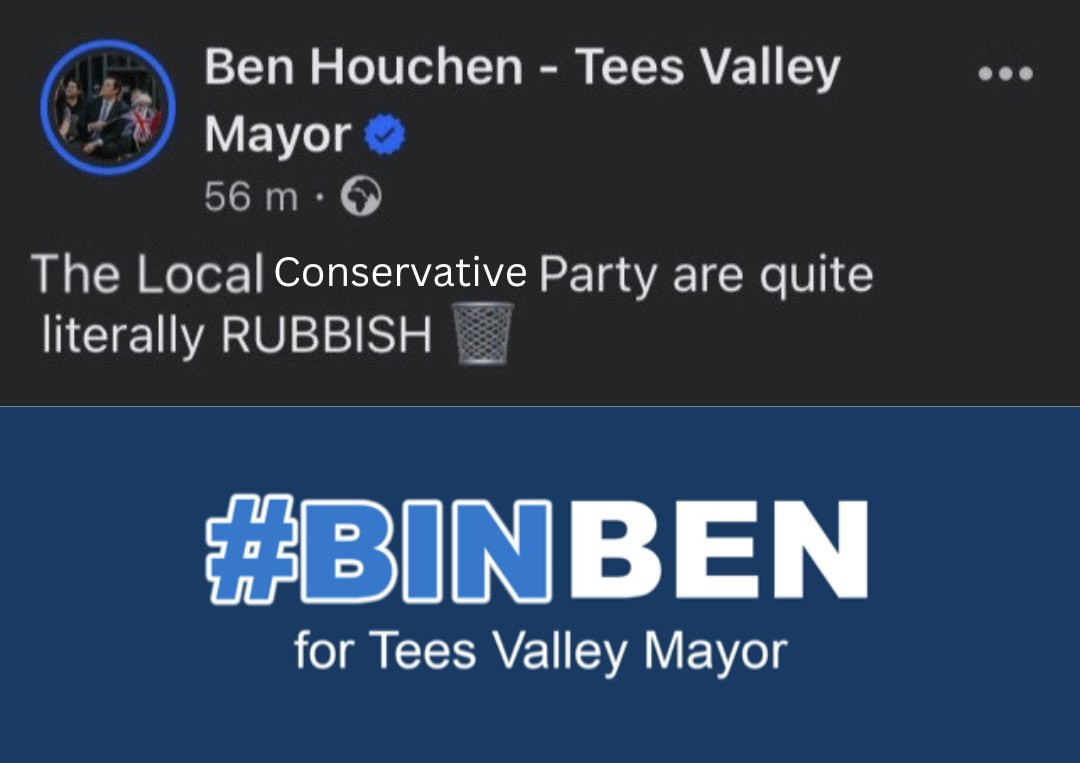 Our #BinBen hashtag must really be getting to Lord Houchen.

#TeessideResistance
#ToriesOut651 
#HouchenOut