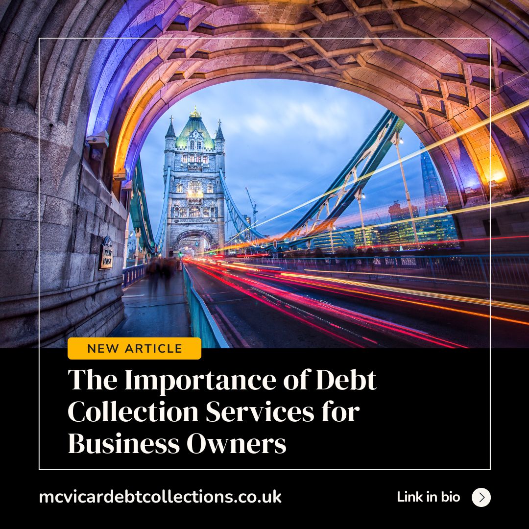 Check our our article 'The Importance of Debt Collection Services for Business Owners' mcvicardebtcollections.co.uk/the-importance…

#UKBusiness #BusinessOwnersUK #DebtCollectionUK #UKEntrepreneurs #SmallBusinessUK #UKStartup #BusinessDebtUK #UKBiz #BusinessOwnersUnited #UKBusinessesNetwork