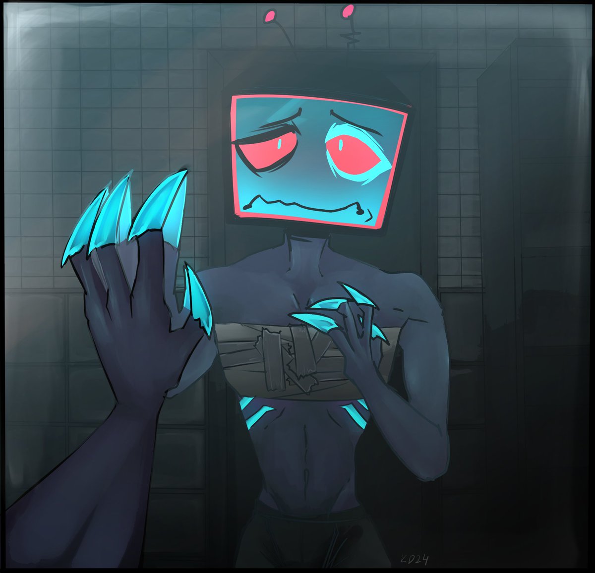 tobiazter's tweet photo. bad dysphoria day for vox 😔

(look, im not always drawing porn!!) https://t.co/PcnByU6rjF