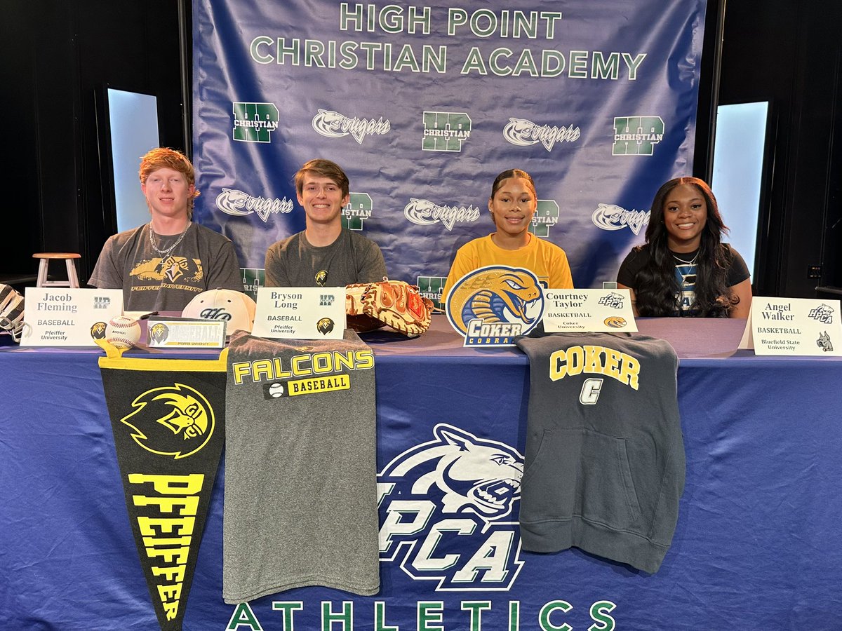 Exciting day for our HPCA Cougar athletes! Congratulations on your college signing! #hpcacougars