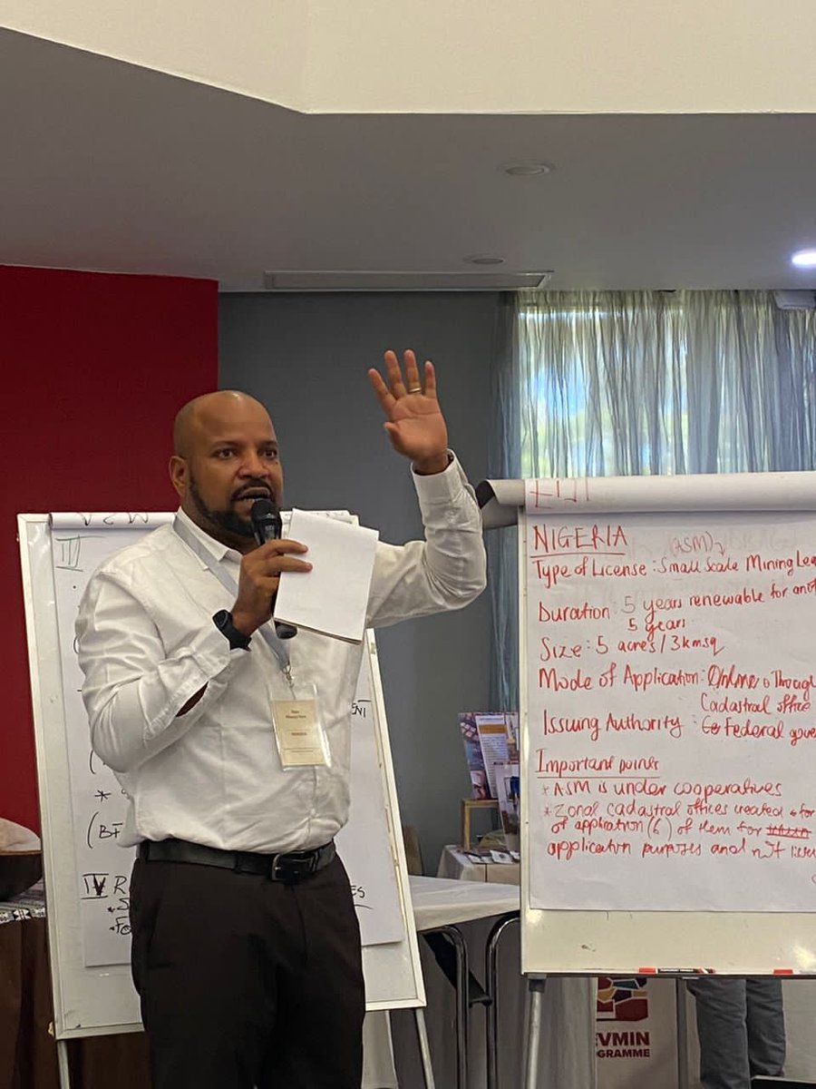 hartng's tweet photo. UNDP ACP-EU Development Minerals Convening Lusaka Zambia
DAY 4
Training Session.
@DevelopmentMin
@UNDP
#devmin2024 https://t.co/DUP6lhq1kP
