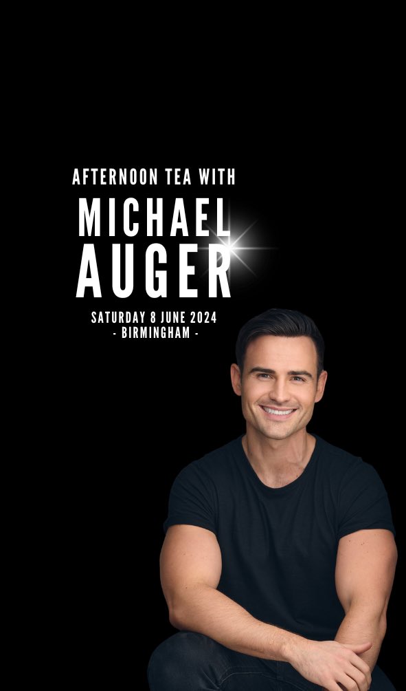 Afternoon Tea with me - 8th June 1-3pm - DON’T MISS OUT 🙌🏼 michaelaugerofficial.com/store-1/p/afte…