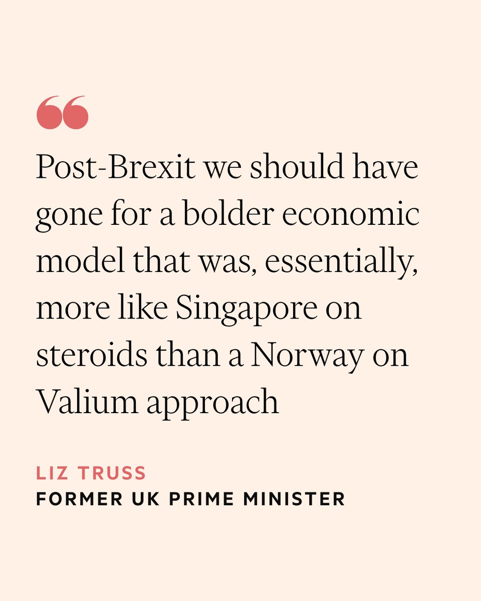 'It was more having to reverse the policies — policies that I knew were right, basically — at gunpoint. That was depressing and upsetting.' Former PM Liz Truss has Lunch with the FT on.ft.com/4d5MIMj