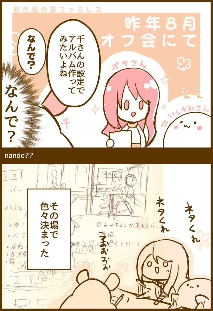 好きなカクテルはブルーハワイ(*'ω'*)🍸
nil-Glassさんの #M3春 新譜【Bar Bijou Étoile】にてジャケットイラストやXFD、ジャケットデザインにタイトルロゴと色々とお手伝いさせて頂きました~!!✨🙌
よろしくお願いいたします!!
ちなみに【Bar Bijou Étoile】のはじまりはこんな感じでした。