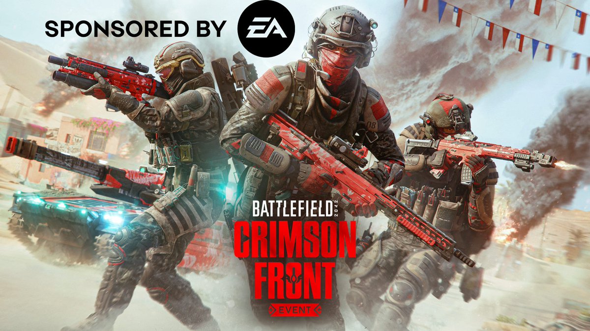 Carpo_vp's tweet photo. To celebrate the launch of the Crimson front Event, @EA has kindly sent me 2400 Boins to give away for PC.

To Enter simply 

1. Like &amp; RT this post 🔁
2. Tag your Squad for bonus entries🔥

will draw a random winner on 22/04 , good luck! 🤞

#AD 

#Battlefield #Battlefield2042 https://t.co/Jdgl2kSCck