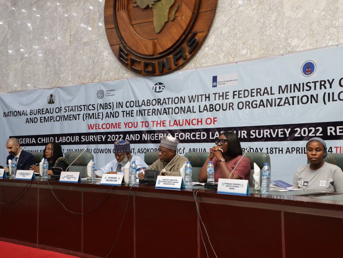 'We must take full advantage of the revelations these surveys bring ... with renewed vigor in achieving a world free of child labour & forced labour. We must ensure every child in🇳🇬could thrive in a safe & nurturing environment & that decent work is a reality' @vanessaphala