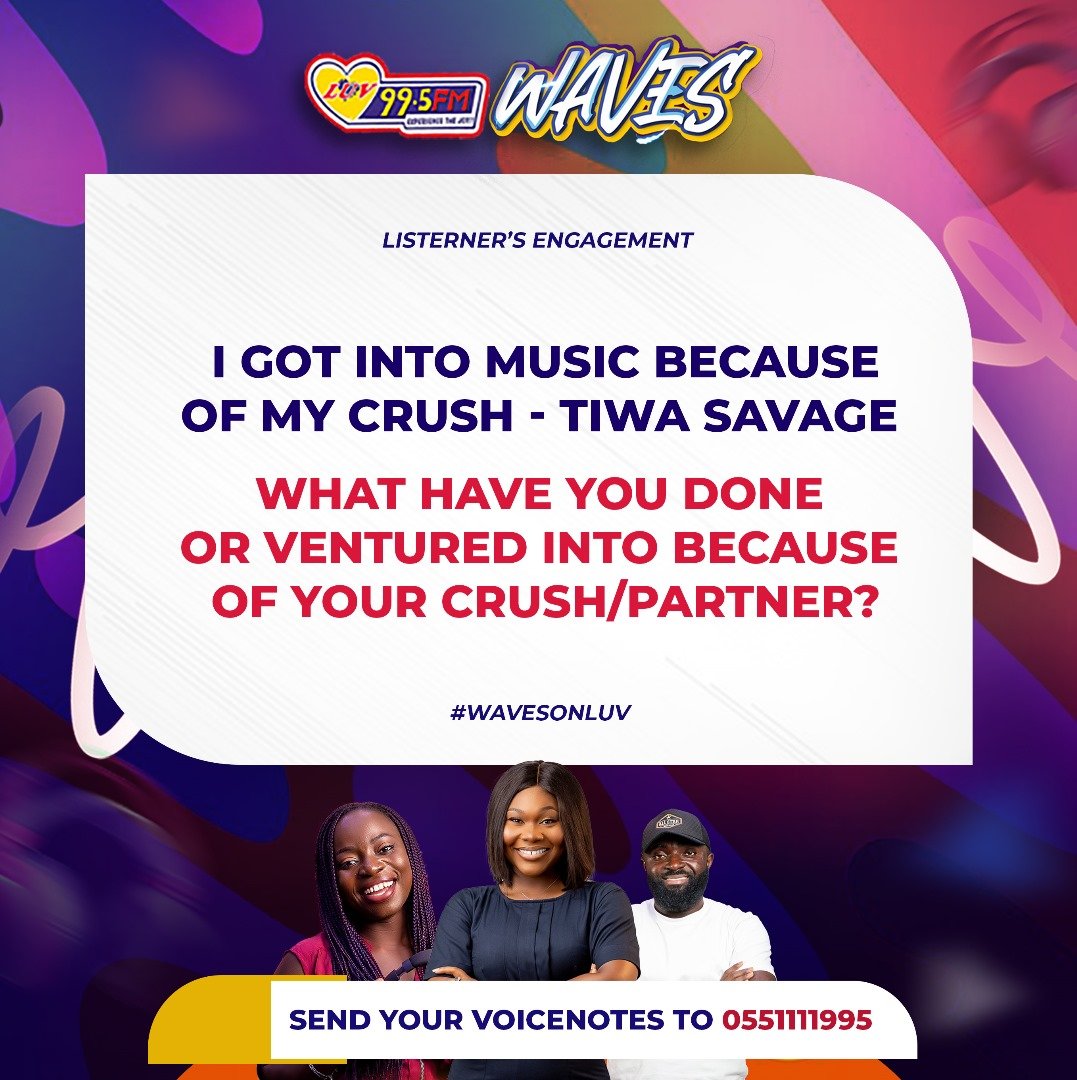 What have you ventured into because of your crush or partner? Let's talk!
#WavesOnLuv

.
.
Tiwa Savage | Snapchat | Yaw Tog | Partey