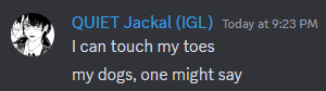 TeamQuietVAL's tweet photo. I'm starting to think we need a new igl. I'm sorry @jackalexists but we are making @Bitter_nymph our new igl. https://t.co/4qsLuhIB0k