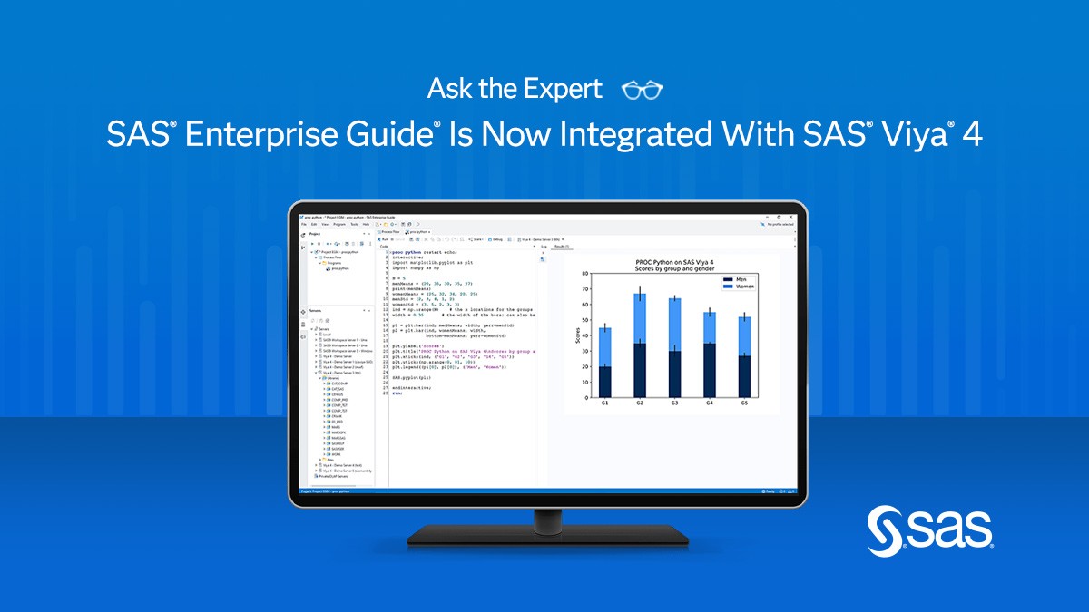 SAS Enterprise Guide users! You can run your favourite product in combination with SAS Viya 4 modern capabilities and architecture. Curious to learn more? Join this #SASwebinar LIVE May 7 at 10 am ET. Register now: 2.sas.com/6014bK7cu