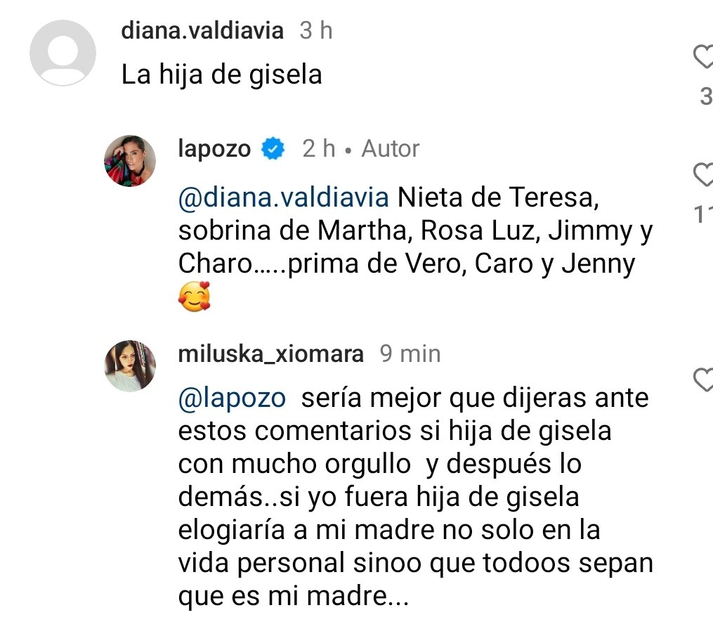 siemprerbdtv's tweet photo. @EthelPozo @Giulianita_hdc Eres mala mala con tu propia madre. Y siempre serás hija de Gisela aunque te arda https://t.co/c1ItcKiWX1