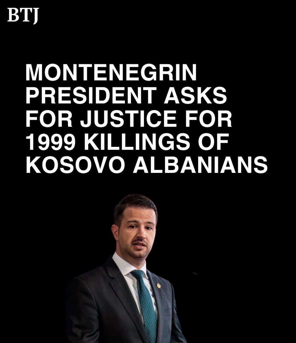 Exactly 25 years after Yugoslav Army troops killed 6 Kosovo Albanians, including 2 children, in a border village, the Montenegrin President says the quest for justice and truth about the crime must continue – and a memorial should be put up to the victims. balkaninsight.com/2024/04/18/mon…