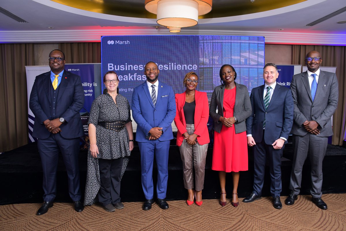 Honored to have participated in the insightful @MarshGlobal CEO breakfast this morning co-hosted by @AmChamUganda. It was a fantastic opportunity to engage in a panel discussion around the proactive strategies that businesses can adopt to mitigate risk and thrive with resilience.