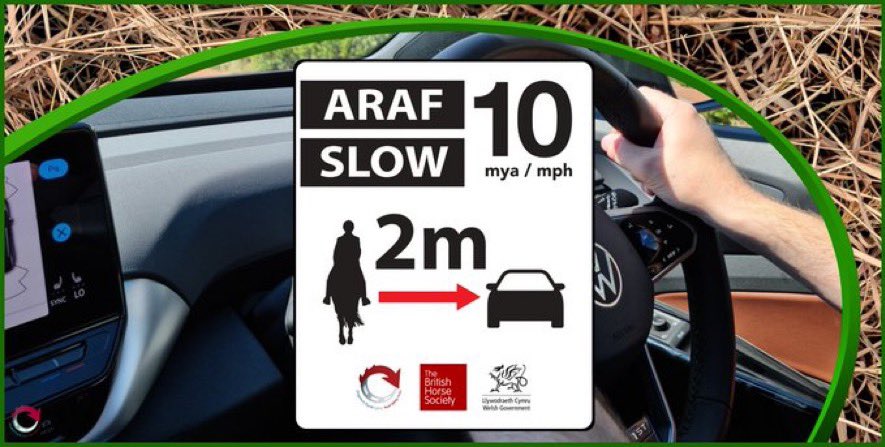 When you see a horse and rider or horse and carriage using the road, please: 🐴Slow down to 10mph 🐴Keep well back 🐴Never rev your vehicle’s engine 🐴Pass slow and wide, but only when it’s safe to do so Find out more here: roadsafetywales.org.uk/horses