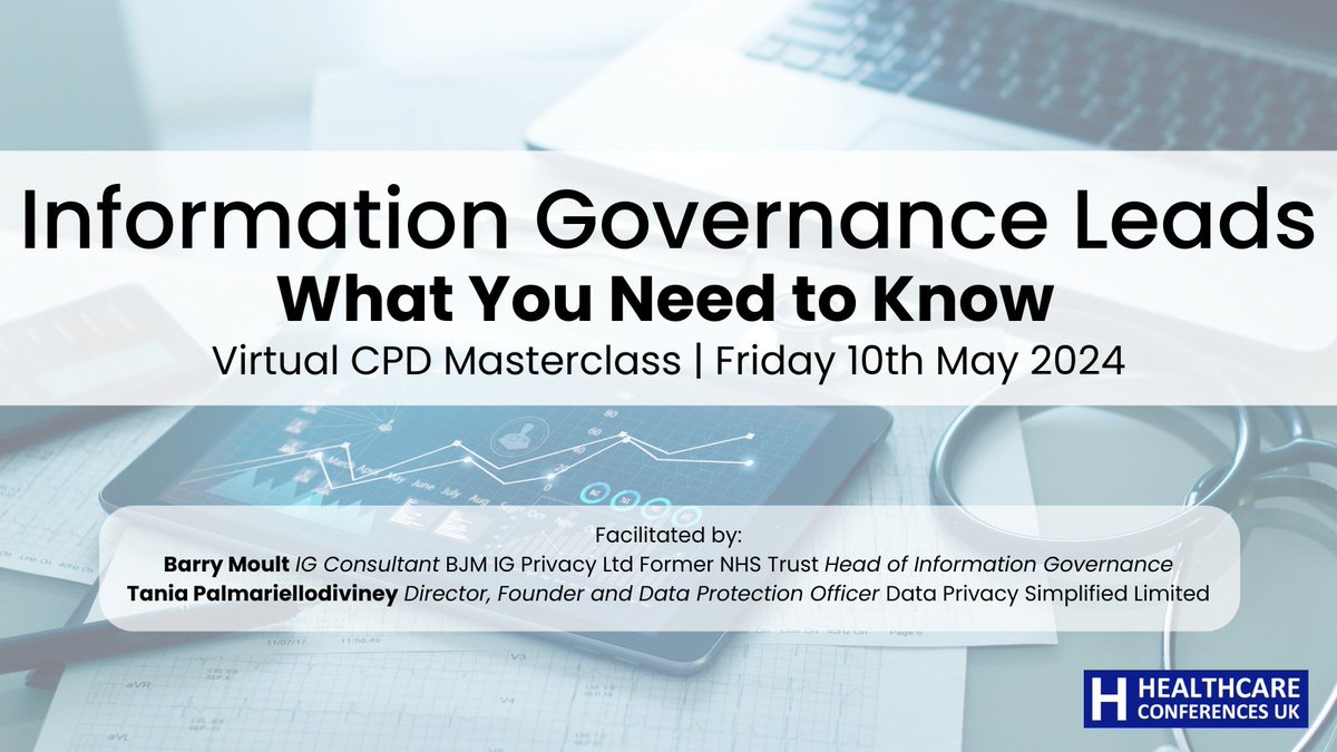 Secure your place at next months Information Governance Masterclass ow.ly/EVc150RikL8