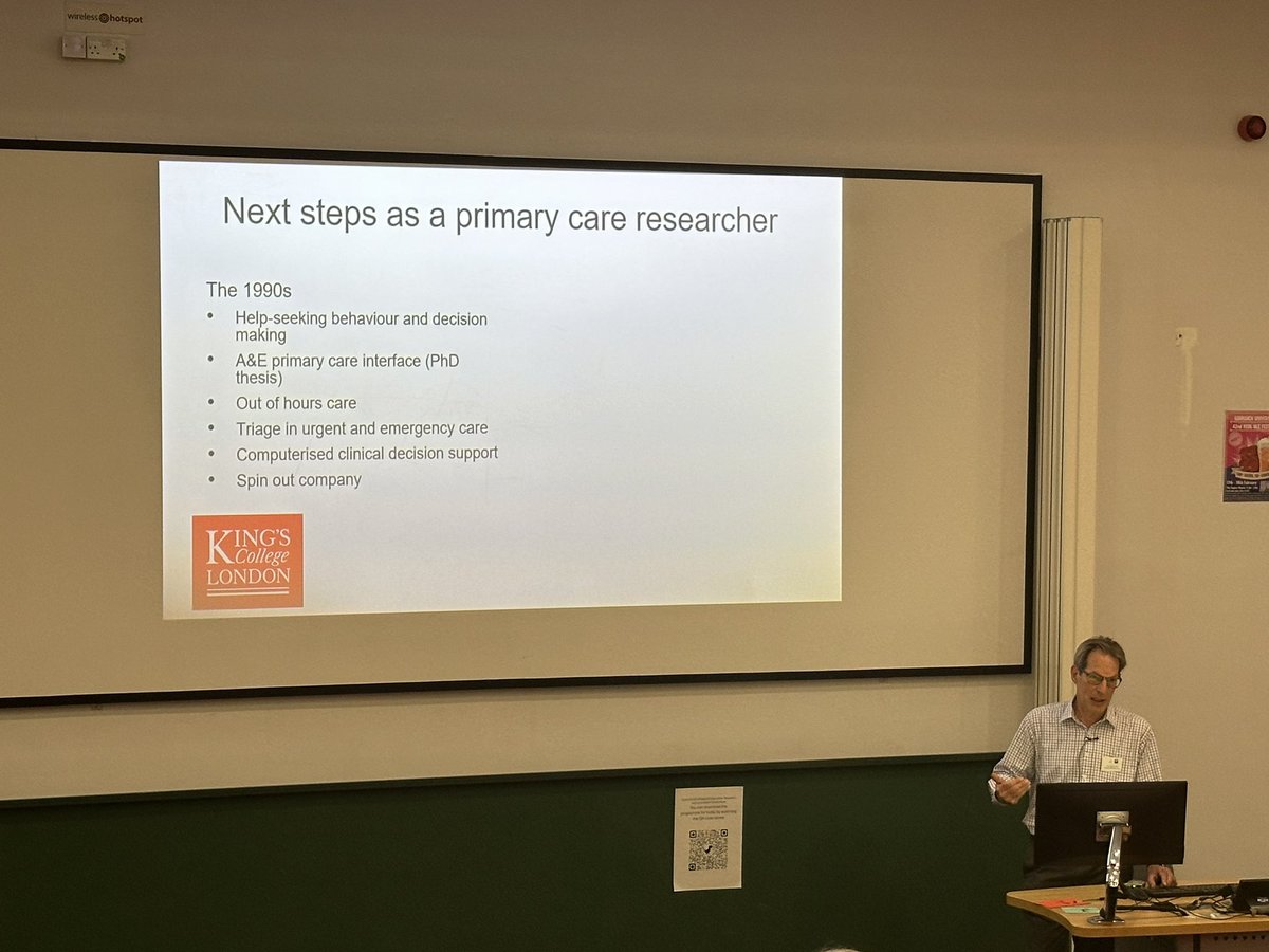 Professor Dale now talking about some areas of research in his early career. Some of these topics still look familiar! #MERIS24 @MidRCGP @UAPCWarwick