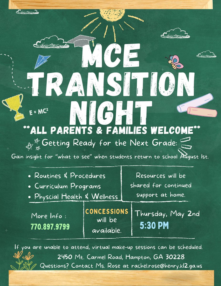 Join us Thursday, May 2nd at 5:30 for our Title 1 Transition Night.  We will go over what to expect for the next grade.  #mustangsrock #TeamMustang #winningforkids