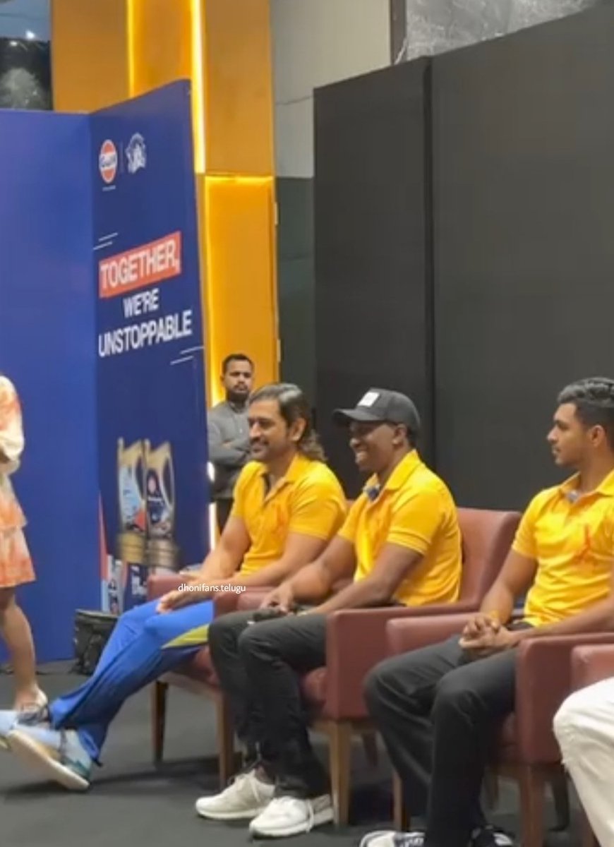 Today's event in Lucknow 😎💛

#MSDhoni  #WhistlePodu