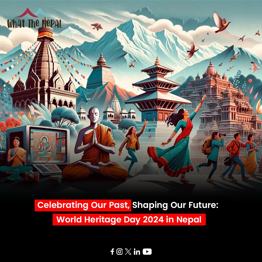 Read More:
whatthenepal.com/2024/04/18/cel…

#nepal #WorldHeritageDay #Nepal2024 #CulturalHeritage #HeritageConservation #FutureOfNepal #CelebratingOurPast #ShapingOurFuture #HeritagePreservation #NepaleseCulture #HistoricalSites #CulturalDiversity #UNESCOHeritage #Whatthenepal