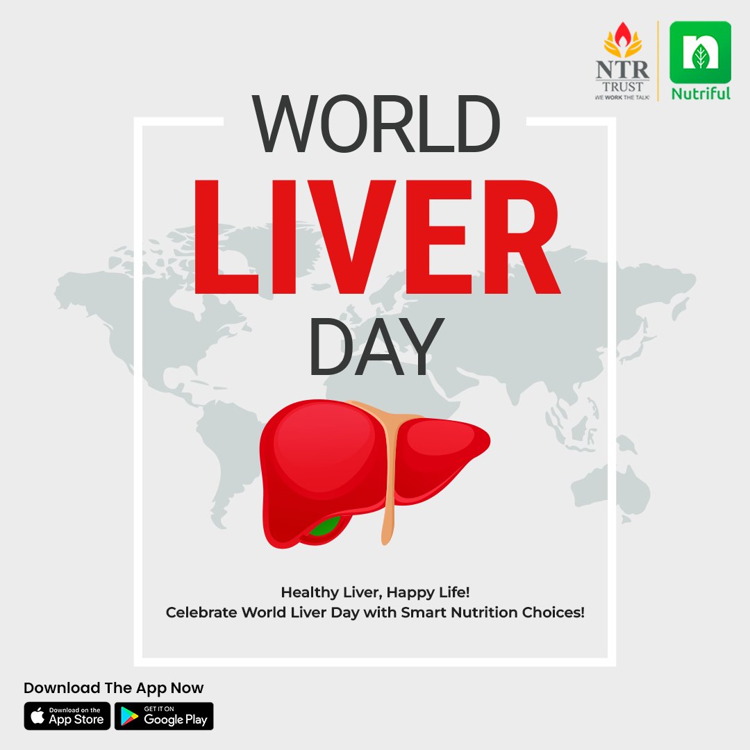 Healthy Liver, Happy Life! Celebrate World Liver Day with Smart Nutrition Choices!

#ntrtrust #ntrmemorialtrust #nutriful #liverday #liver #health #liverhealth #healthyliver #livercare