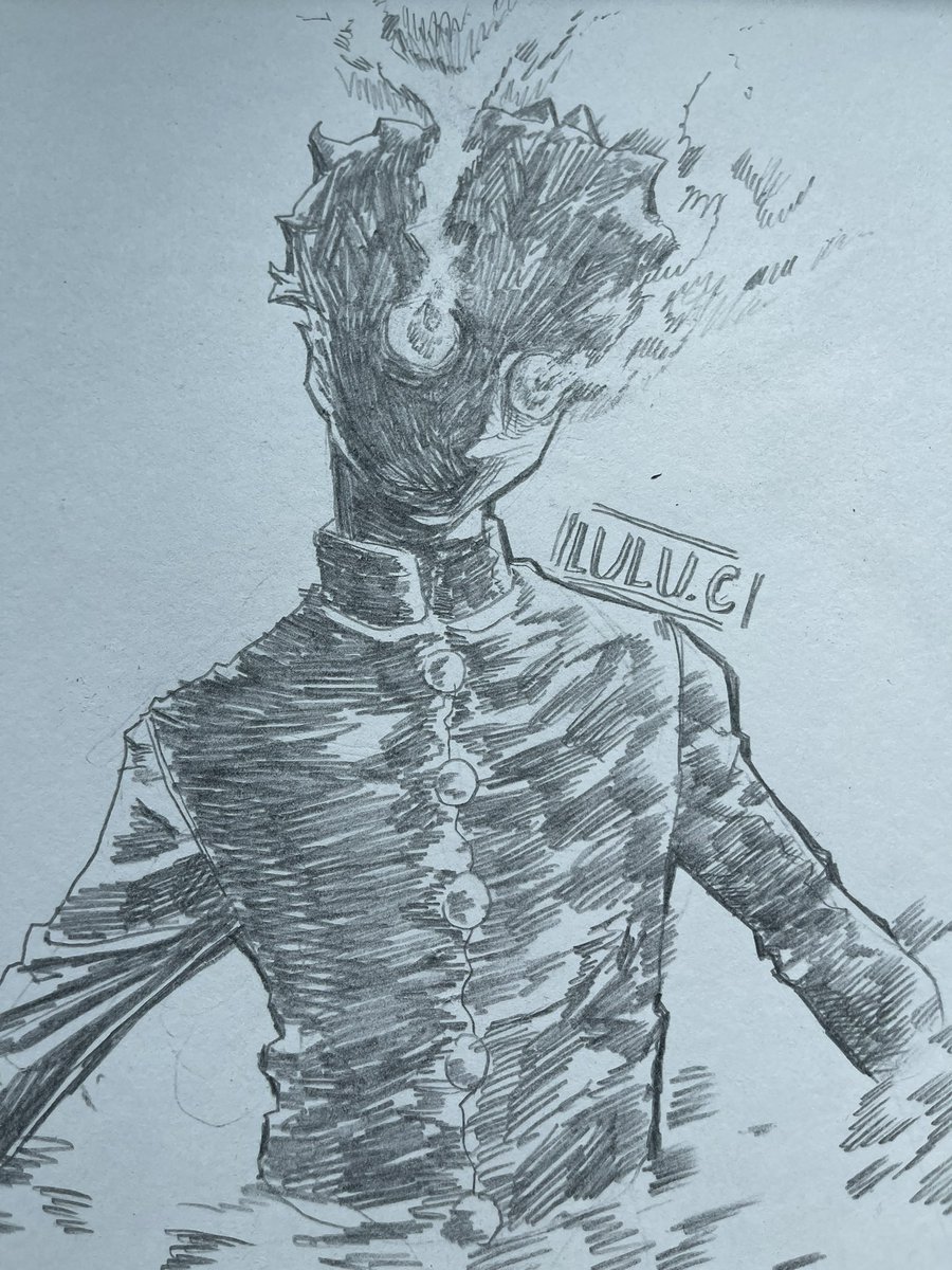 the mob psycho drawing I did