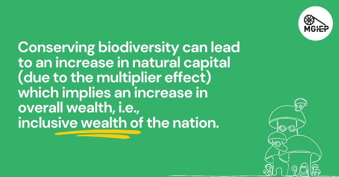 💡Ever wonder how our natural capital is linked with biodiversity? Swipe to find out how from @UNESCO_MGIEP 👉 Register now for the free certificate course on biodiversity at mgiep.unesco.org #biodiversity #biodiversityloss #naturalcapital #nature #ecosystem