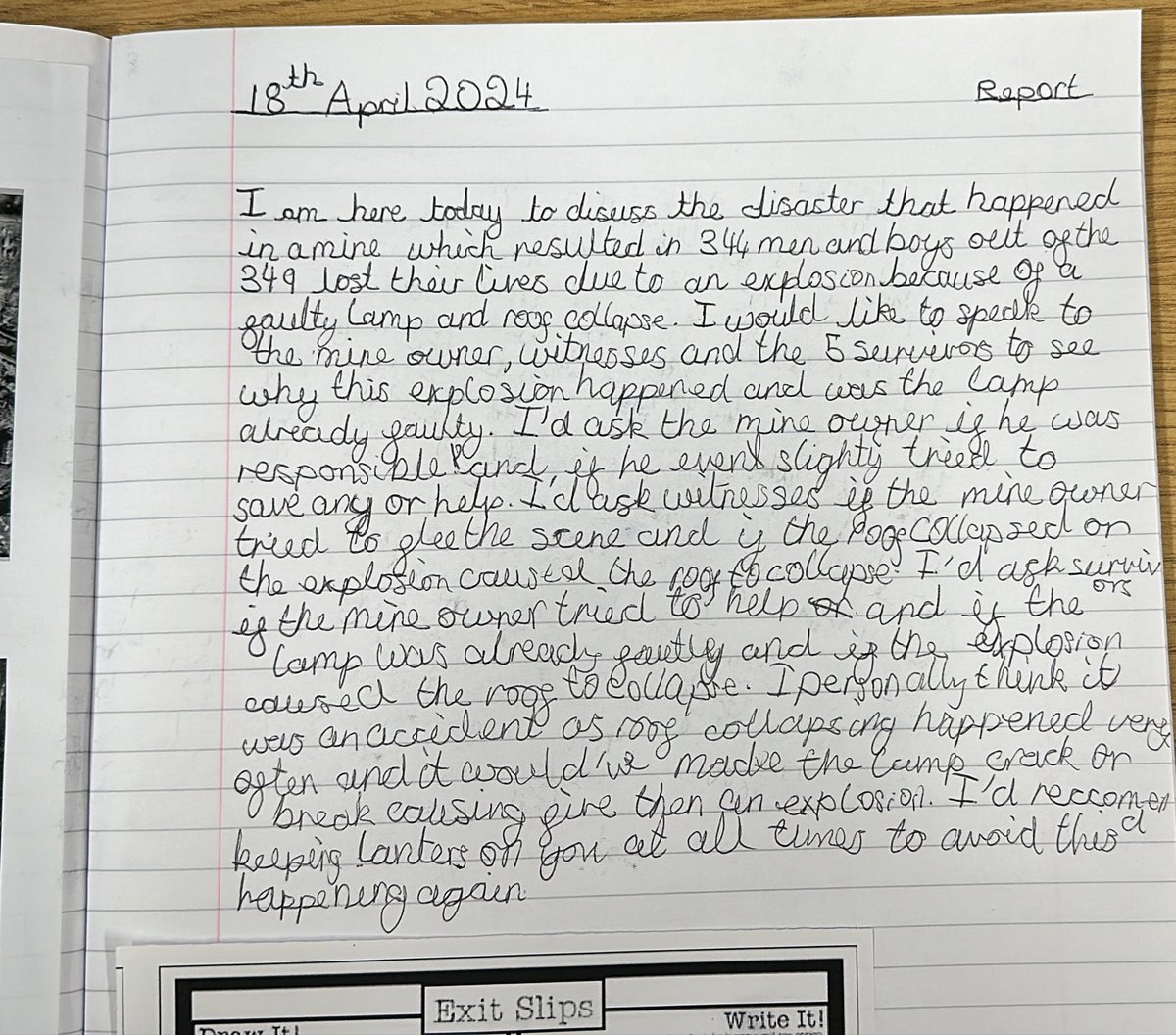 In year 8, students have begun studying the Industrial Revolution. Today they looked at some local history - the Pretoria Pit disaster in Westhoughton. Here is a report following the disaster written by Corey W. 
#fantasticfriday