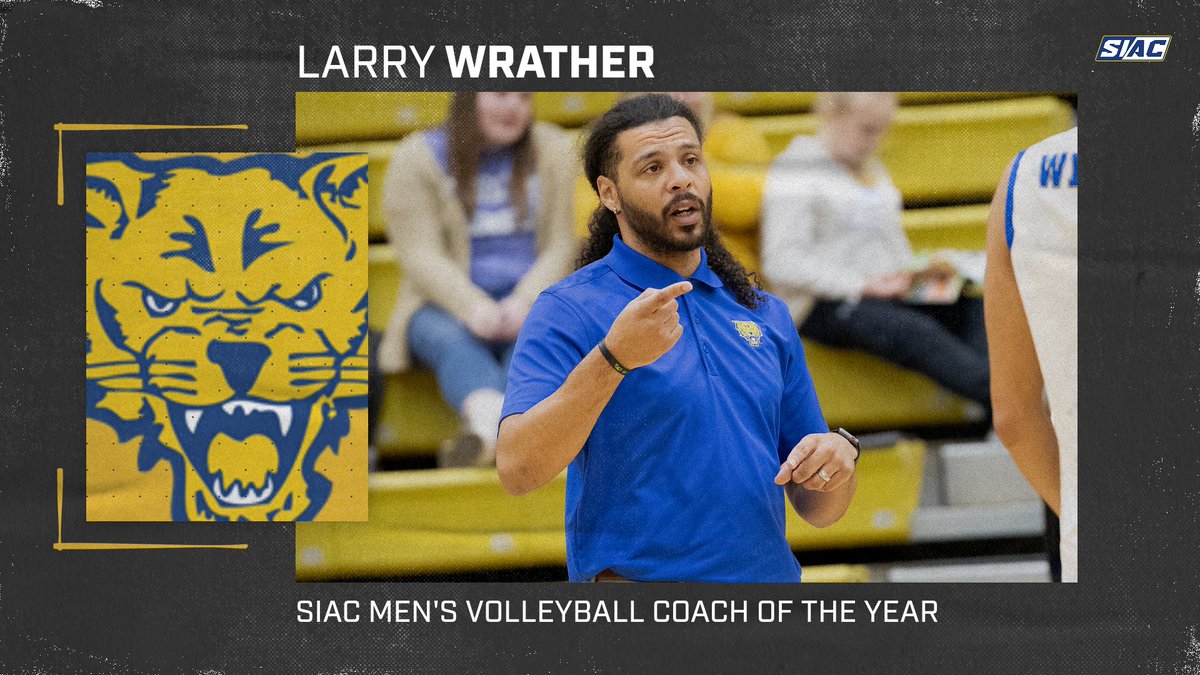 After guiding the Wildcats to a perfect 10-0 conference season & SIAC Regular Season title, @FVSU_volleyball Head Coach Larry Wrather received the SIAC Men's Volleyball Coach of the Year award!