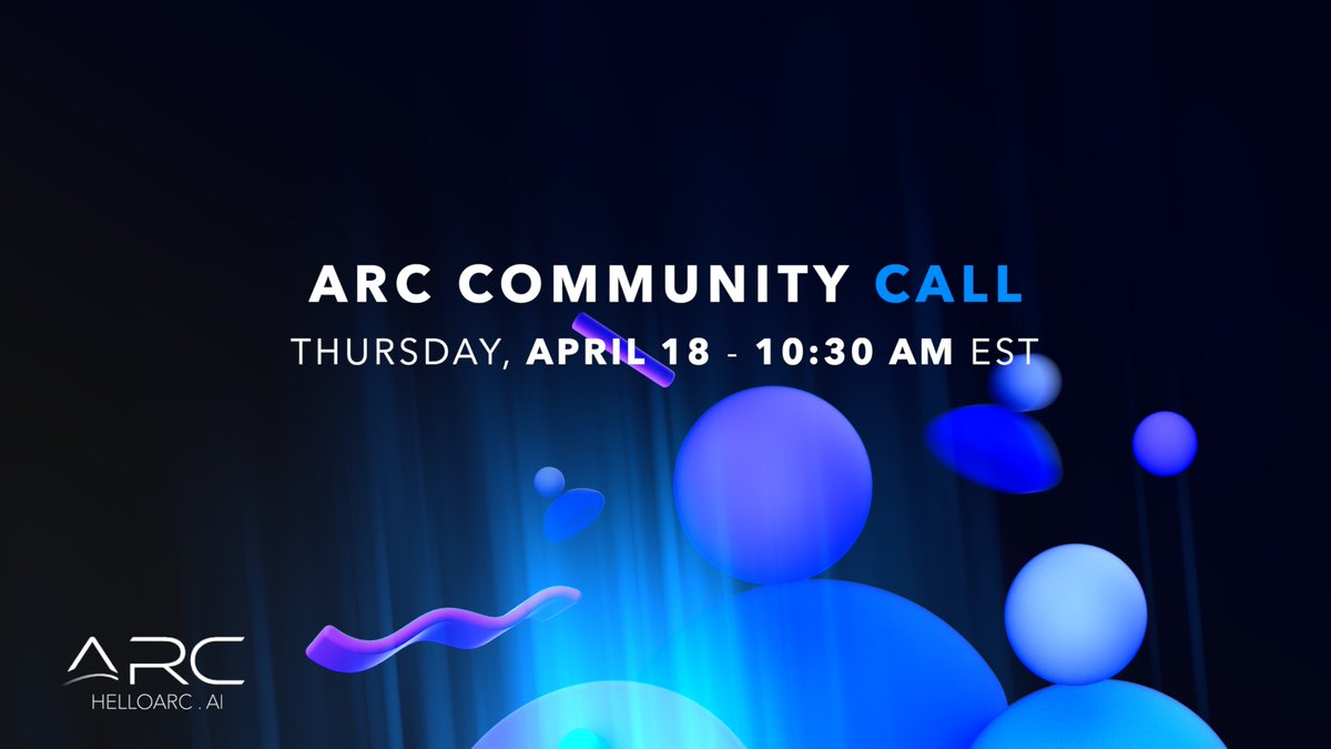 ARCreactorAI's tweet photo. Hey #ARC Community!

Get ready for a big community update TODAY, Thursday, April 18th at 10:30 AM EST with our Community Manager Ryan Kowalczyk, @KowalczykRyan, and the #ARC team live! 👀

We'll dive into next-gen #Web3, ARC's roadmap, and other exciting developments.

Got questions for the #AMA? Join us on Discord: https://t.co/7WxnHROwoP

📩 Drop your questions and interact with the #ARC team.

Set reminder:

https://t.co/unXaikZzpV