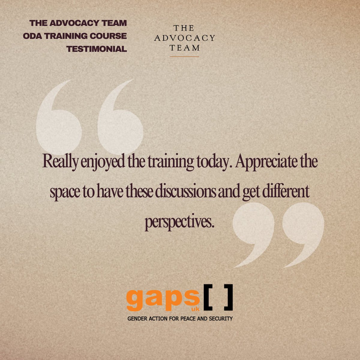 Discover what people said about our past #ODA training sessions &amp; join us on May 14th for our upcoming one to delve into #Aid financing, ODA eligibility criteria, &amp; sector coverage. 

📆 Tuesday, 14th of May
🕘 09:30 am - 02:30 pm

Register now: theadvocacyteam.co.uk/product/unders…