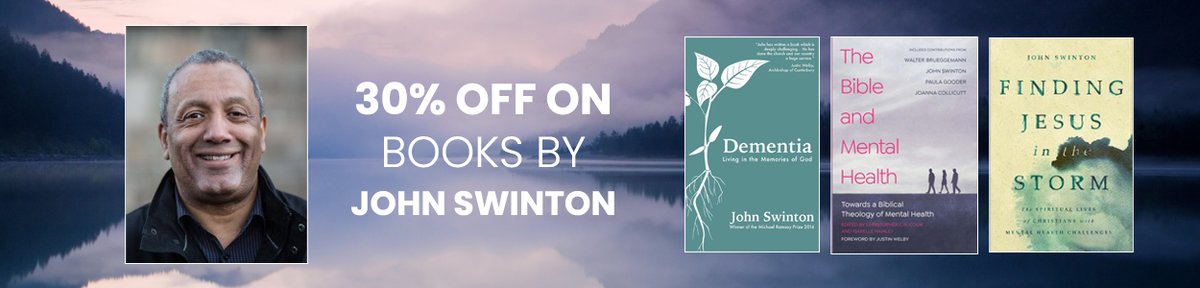 Get 30% off on all books by our author John Swinton! Offer valid until 30th April only. scmpress.hymnsam.co.uk/features/30-of…