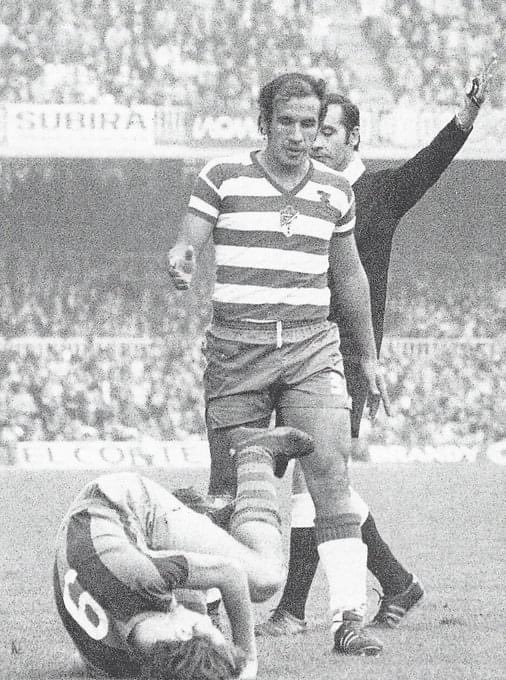 Fernández v Cruyff. #FCBarcelona V #GranadaCF 1973/74