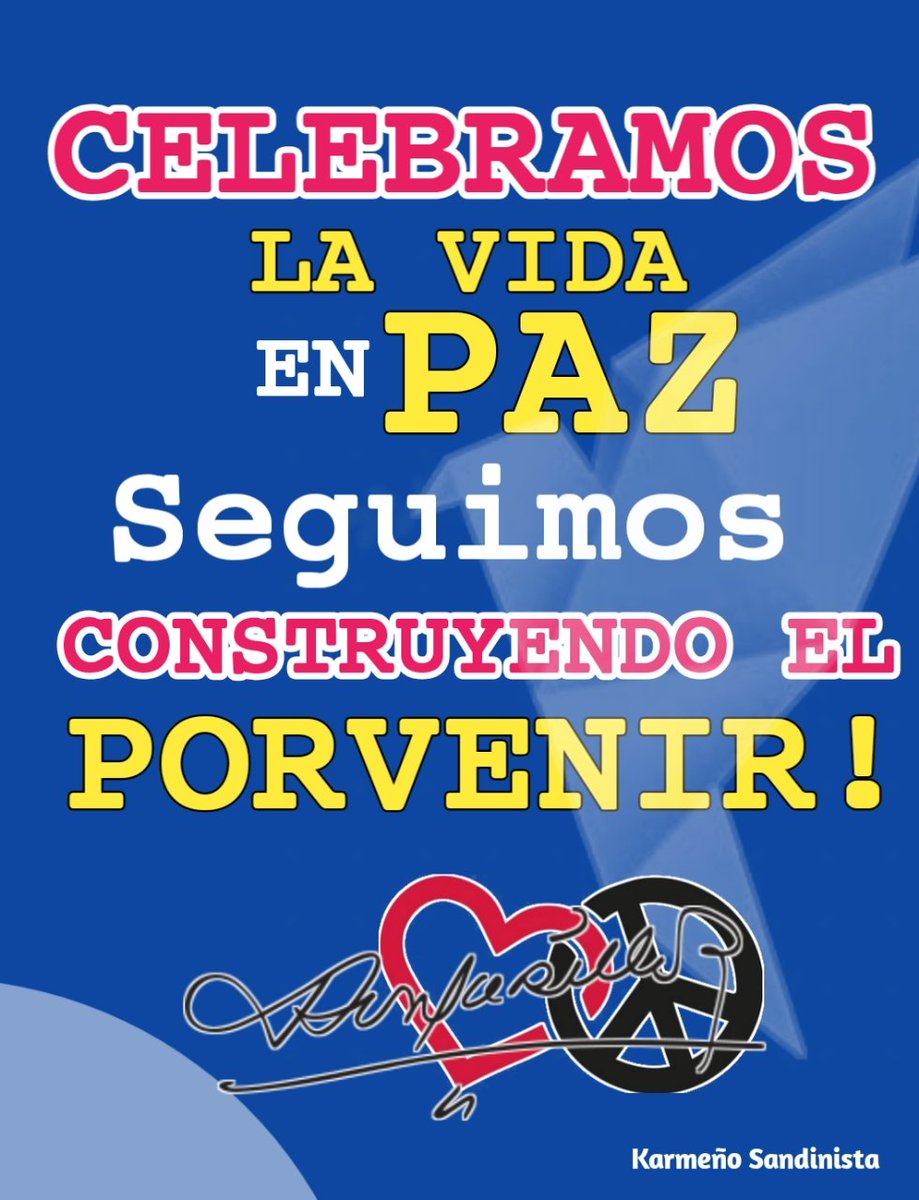 Nicaragua donde a traves de nuestro hermoso proceso Revolucionario manifestamos al 🌎 con nuestro diario vivir que vivimos y  #SomosVictoriasVerdaderas 
#PLOMO19 
Viva Daniel Ortega Saavedra!
@_Davidcu 
<a href="/CarlosEmilioDH/">Carlos Emilio Lopez</a> 
<a href="/ElCuerv0Nica/">EL CUERVO 🇳🇮</a> 
<a href="/mijamart88/">⚫🔴𝕄𝕚𝕛𝕒𝕞𝕒𝕣𝕥🔴⚫</a>