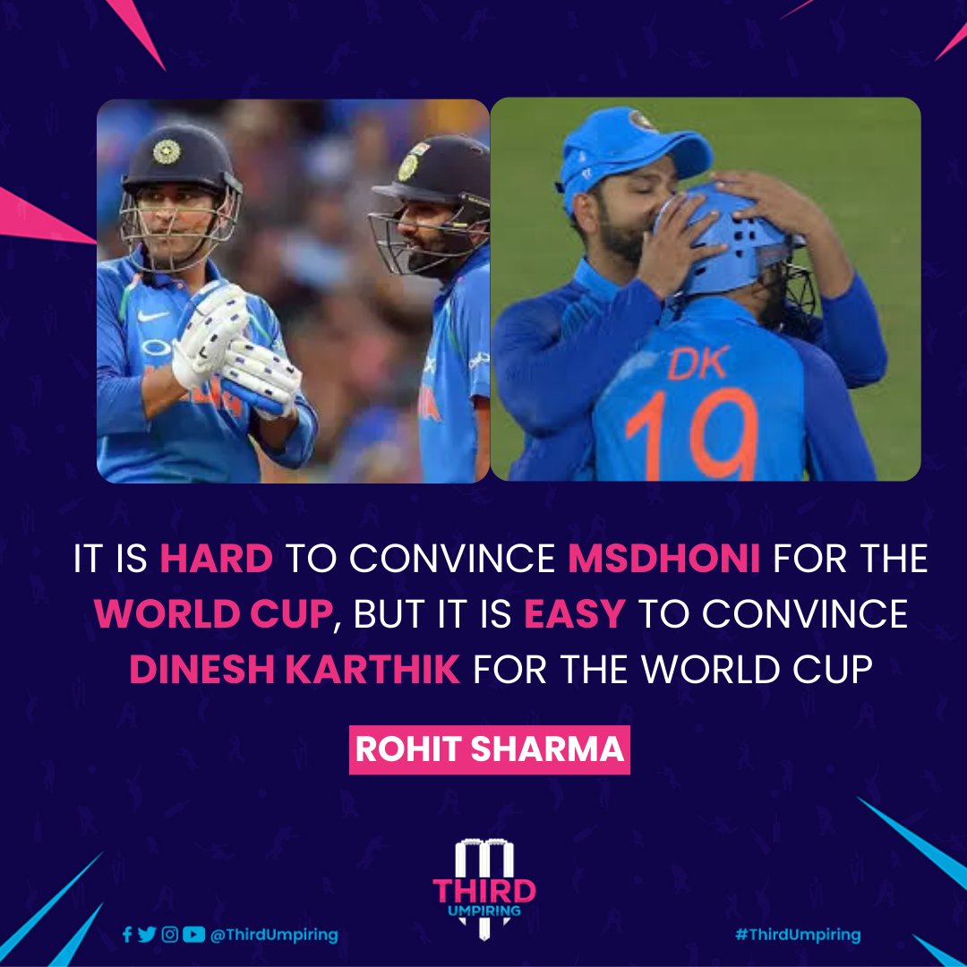 Can #DineshKarthik Make in to Squad of Upcoming WorldCup

Do Follow @thirdumpiring for more cricket updates and insights

#RohitSharma #DineshKarthik #T20WorldCup #MSDhoni #CricketUpdates #IPL #ThirdUmpiring