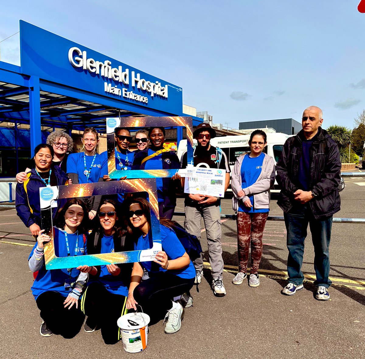 “United and Unstoppable”
shared decision-making council @LeicesterNRU started the Charity 10k Hospital walk 🚶‍♀️ 🚶‍♂️to raise fund for the unit.👍👍
Ain’t no mountain ⛰️ high enough👭👬#oneteam #uhl @Leic_hospital