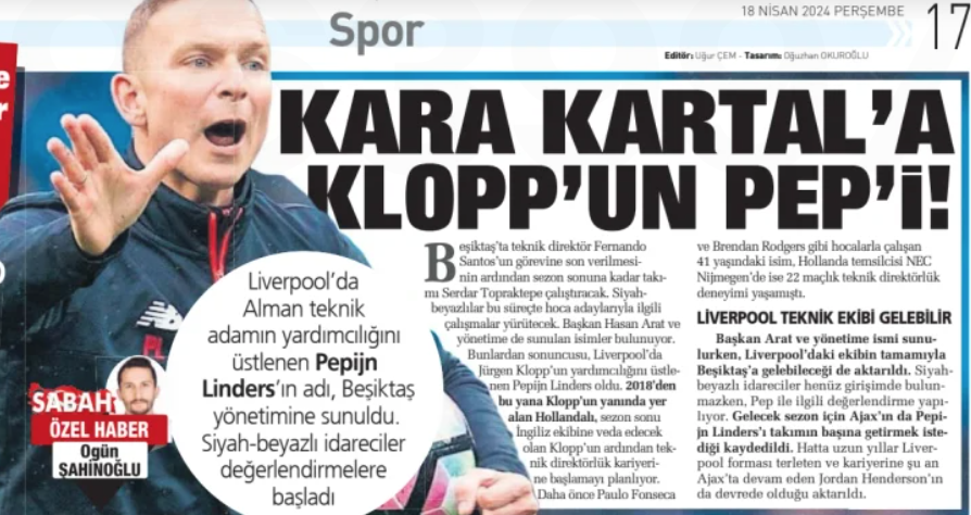 🚨🇹🇷 Pepijn Linders | Klopp assistant offers himself to club • Could take his ‘entire Liverpool team’ there with him in exodus sportwitness.co.uk/pepijn-linders… #lfc