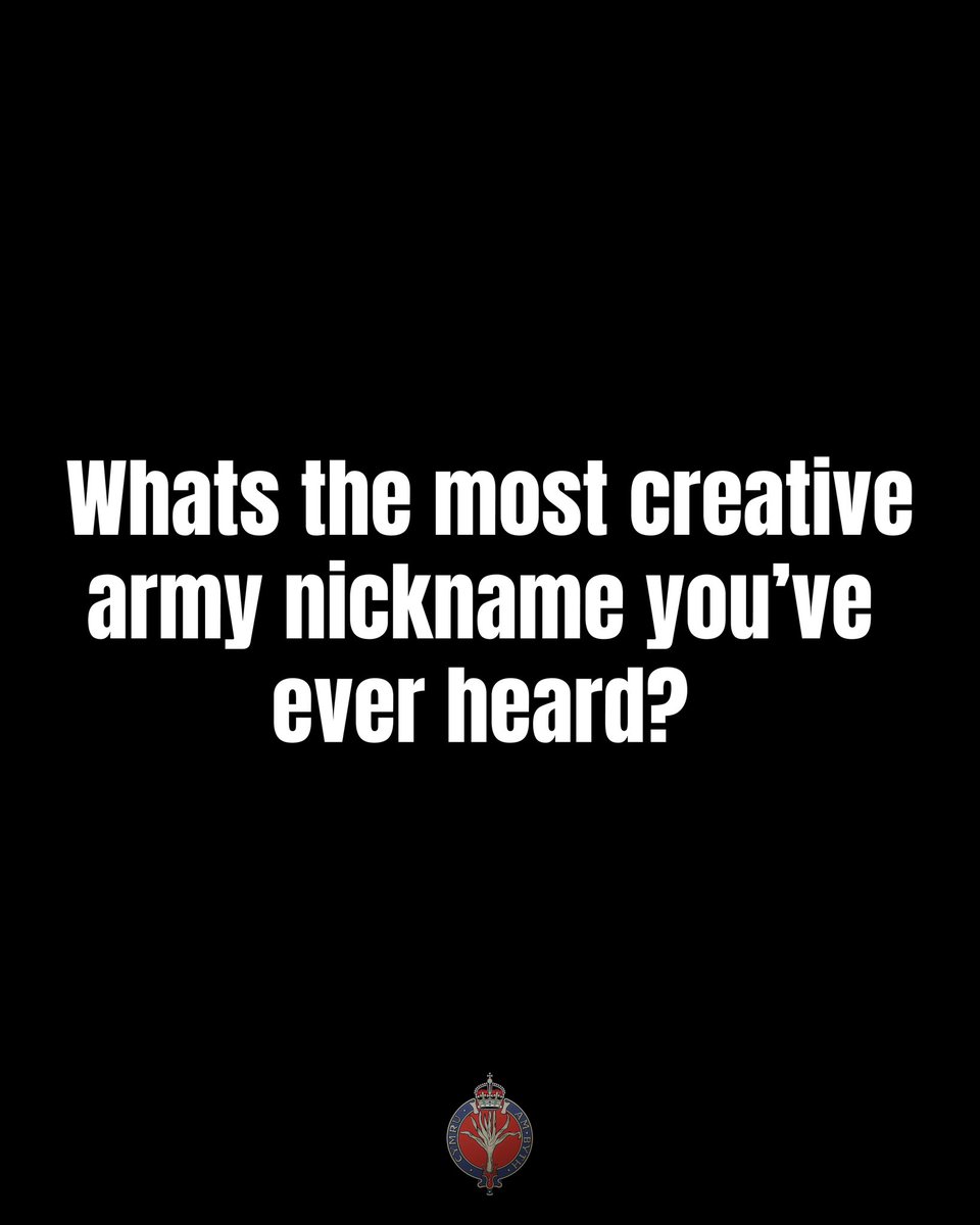 Official_1WG's tweet image. We all know that nicknames are a staple of military life, often capturing personality, memorable exploits, or just a bit of good-natured humour. What’s the most creative or favourite nickname you’ve come across during your time in service?

Cymru Am Byth

#MilitaryLife #Nickname