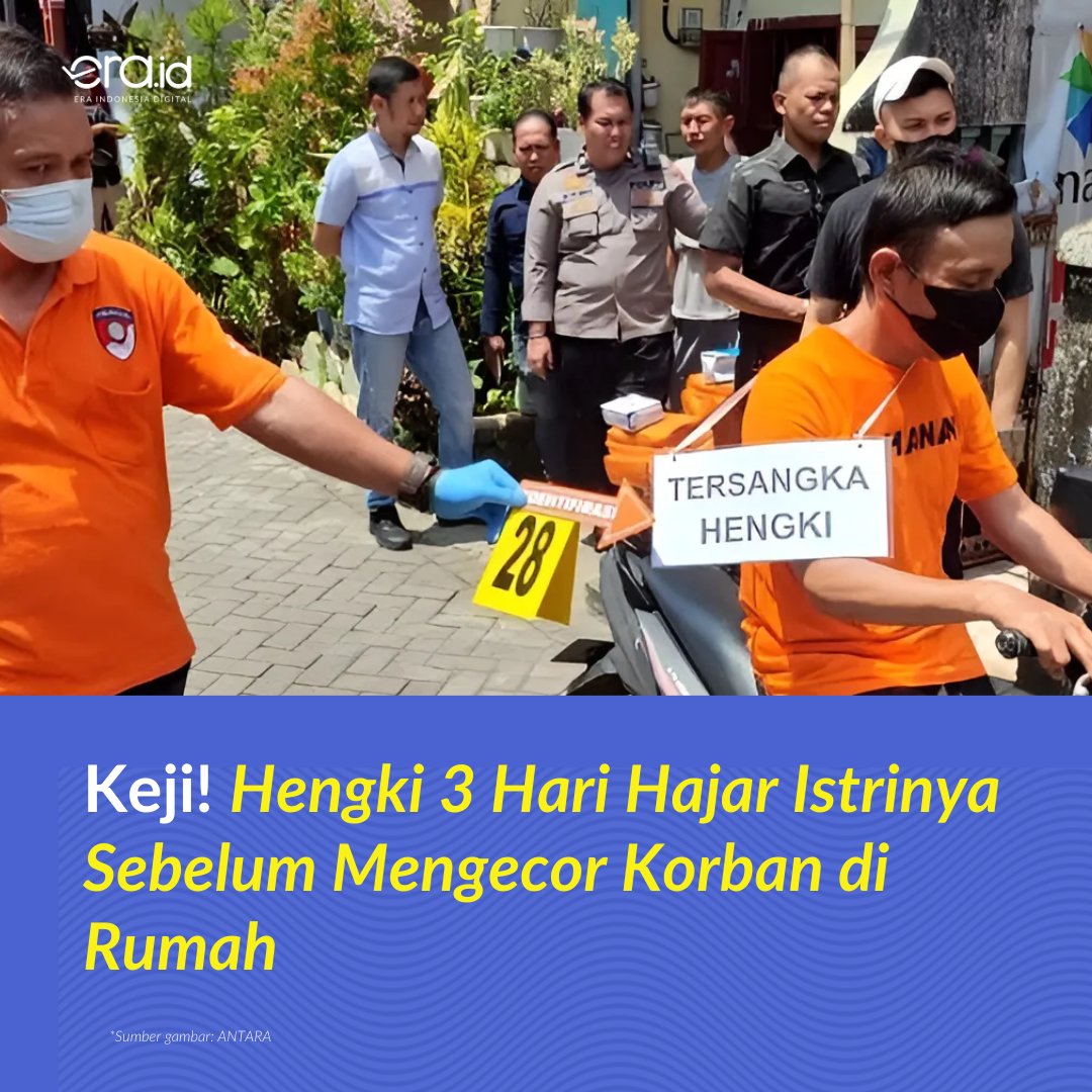 [NEWS EXPLAINED] Hengki (43) membunuh & mengecor istrinya di belakang rumahnya di Jalan Kandea II, Bontala, Kota Makassar. Mayat sang istri baru ditemukan 6 taun kemudian dan diketahui tewas usai dianiaya 3 hari: pertama pakai tangan, kedua pakai kayu, ketiga di perut dan dada.