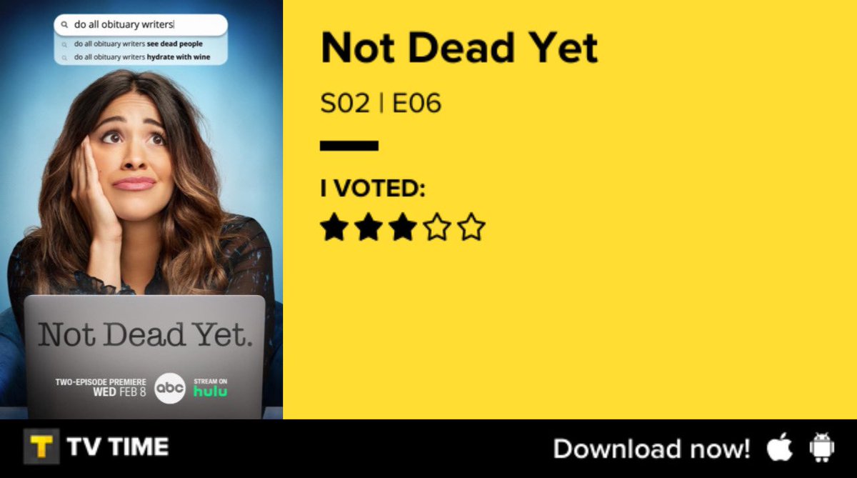 I've just watched Not Dead Yet - S02 | E06