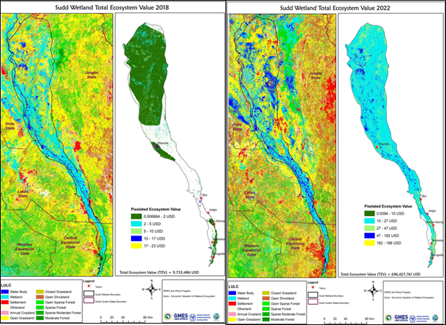 To address the challenge of degraded wetlands Geospatial Research International & RCMRD developed the Cost of Land & Wetland Degradation Tool (COLWED)- an #EO based tool that assesses the socioeconomic value of wetlands to support monitoring & restoration. ow.ly/V8jR50RiT7K