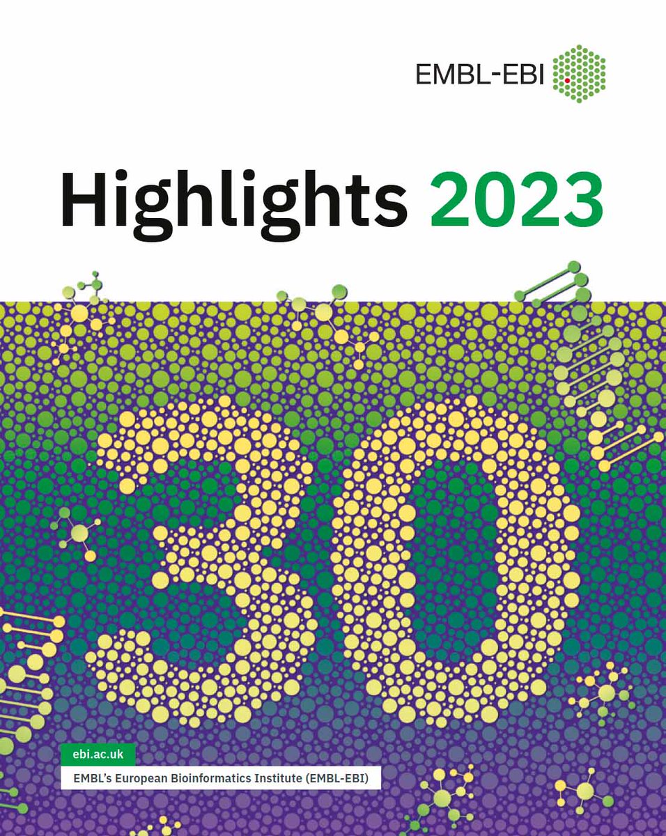 In our 30th year, we asked some of our funders & collaborators what they think is the value of EMBL-EBI for the life sciences. You can read their answers in our 2023 Highlights report. We'd love to hear your thoughts as well! ☺️ embl.org/documents/wp-c… #EMBLEBI30