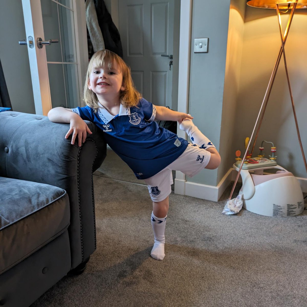 When your toddler is buzzing for a stadium tour at Elgin City but supports <a href="/Everton/">Everton</a> <a href="/EvertonWomen/">Everton Women</a> ... Do we have a new player on our hands 😂 <a href="/BBCMOTD/">Match of the Day</a> 

<a href="/ElginCityFC/">Elgin City F.C.</a>