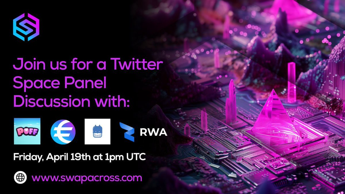 🫴Join us for a Twitter Space Panel Discussion 🎙Featuring: @Puffverse @stasisnet @H3Entertain @RWA_Inc_ 🗓Friday, April 19th at 1pm UTC 🔗twitter.com/i/spaces/1DXxy…