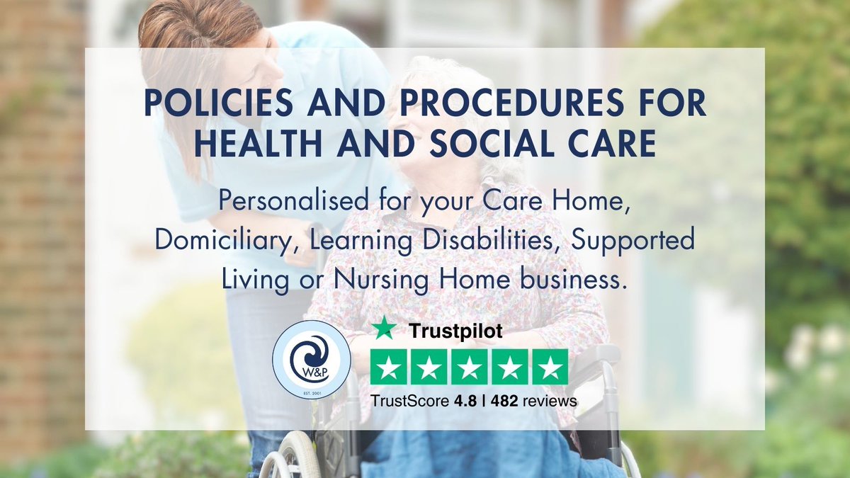 Policies and Procedures for Health & Social Care - buff.ly/3kkAhD0 

Comprehensive sets of CQC Care Policies in line with the new Single Assessment Framework.

#adultcare #careagency #carehomesuk #caremanagement #CareManager #cqccompliance #cqcregistration