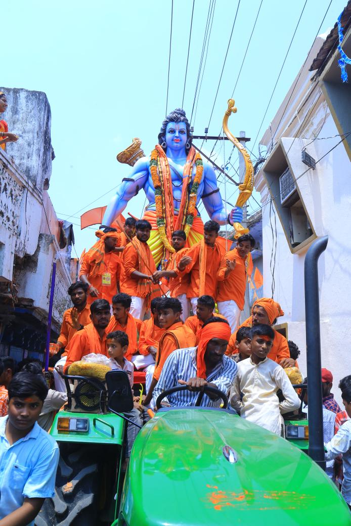 Manish_4BSK's tweet photo. Some  Glimpses from Bhainsa RamNavami RallY 
#Mahisha https://t.co/4hGqNPlLeh