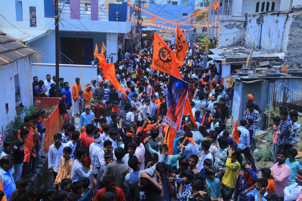 Manish_4BSK's tweet photo. Some  Glimpses from Bhainsa RamNavami RallY 
#Mahisha https://t.co/4hGqNPlLeh