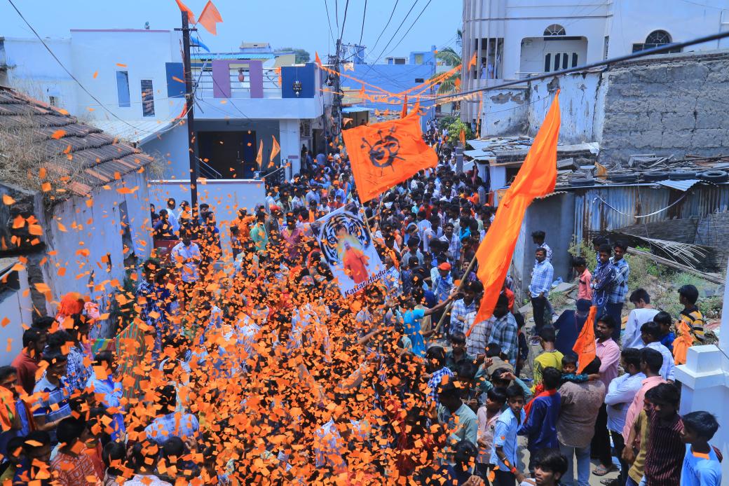 Manish_4BSK's tweet photo. Some  Glimpses from Bhainsa RamNavami RallY 
#Mahisha https://t.co/4hGqNPlLeh