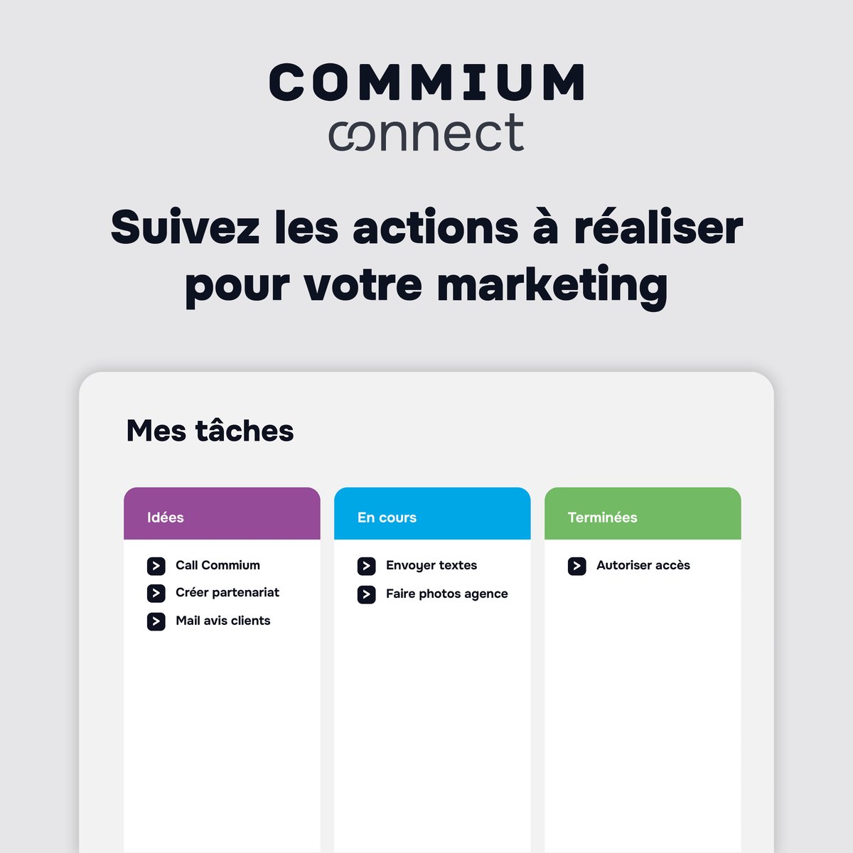 CommiumOfficiel's tweet photo. LA TO DO LIST COMMIUM CONNECT
Consultez la liste des actions à effectuer pour faire avancer vos projets.

👀 Vous souhaitez en savoir plus ? 
https://t.co/OMQ6VS4NUl 

🔐 Vous souhaitez créer votre compte ? 
https://t.co/dJy7Ns1sGM https://t.co/I67yoiyN3B