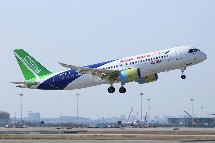 work_worth's tweet image. Engineers at China’s #COMAC spent 10 years on R&amp;amp;D and 6 years to ensure the safety of its latest airliner, making C919 an alternative to the Airbus-Boeing duopoly.