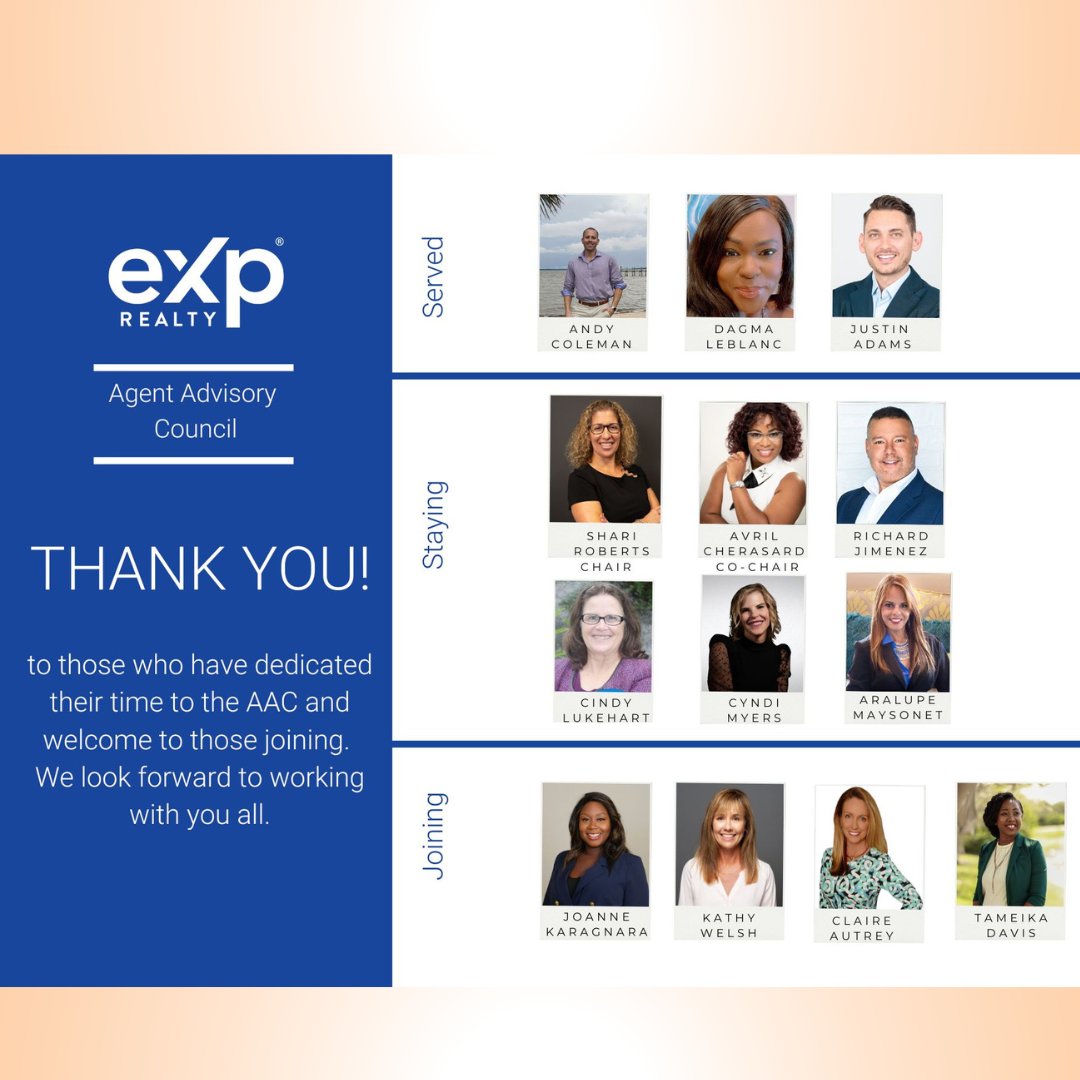 #eXpRealty #AgentCentric #Leadership #RealEstateFlorida #ThankYou
#eXpProud