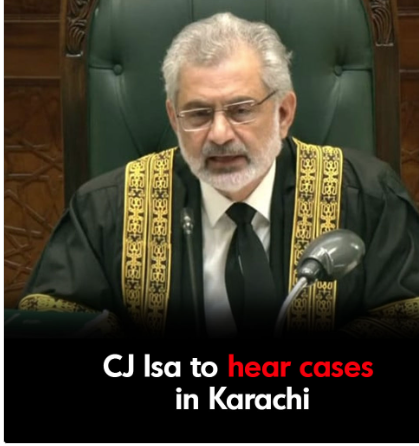 #آگے_بڑھےگا_پاکستان
Chief Justice of Pakistan (CJP) Qazi Faez Isa will hear various civil and criminal cases at the Supreme Court’s Karachi registry for five days from April 22 to April 26 2024
#Karachi 
#QaziFaezIsa